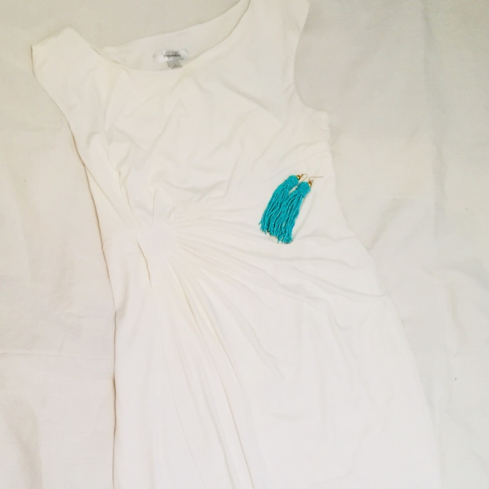 Dress Barn Fitted White Dress